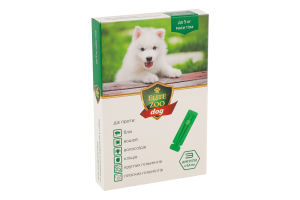 Краплі д/собак до 5кг протипаразитарні 3*0,5мл Еліт зоо