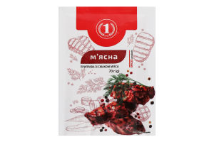 Приправа вкусовая Мясная ТМ "1" м/у 70г