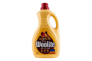 Засіб для прання рідкий для кольорових тканин з кератином Woolite 2.7л