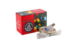 Гірлянда USB 100LED теплий білий 8режим з пультом