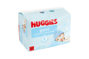 Серветки вологі дитячі Pure Huggies 3х48шт