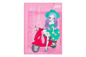 Блокнот ZiBi Cute Girl А-6 кл. рожевий