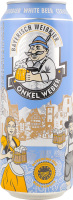 Пиво 0.5л 5.4% светлое пшеничное нефильтрованное пастеризованное Bayerisch Weissbier Onkel Weber ж/б