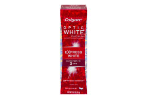 Colgate Optic White Platinum Express White Toothpaste Fresh Mint