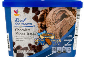 Ahold Real Ice Cream Chocolate Moose Tracks