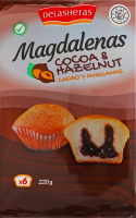 Пирожные с кремом из какао и лесными орехами Magdalenas Delasheras м/у 220г