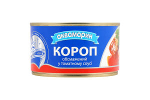 Короп обсмажений у томатному соусі 230г ж/б Аквамарин