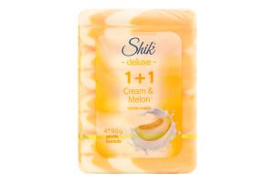 Крем-мыло туалетное Крем&Дыня 1+1 Deluxe Shik 4х90г