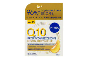 Крем против морщин восстанавливающий дневной SPF 15 Интенсивное питание Q10 Nivea 50мл