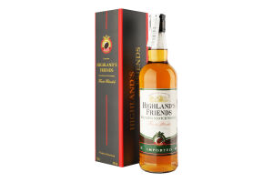 Віскі 0.7л 40% купажоване шотландське Highland's Friends к/у