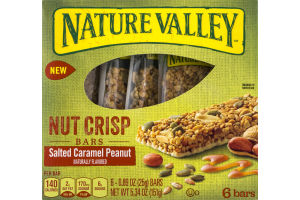 Nature Valley Nut Crisp Bars Salted Caramel Peanut