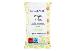Салфетки влажные Cleanic Cream&Fresh Авокадо