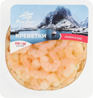 Креветки соленые в масле Fish Port лоток 0.17кг