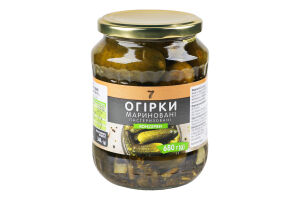 Конс Огірки 7 680 г скл. мариновані