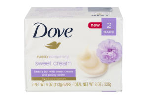 Dove Purely Pampering Beauty Bar Sweet Cream - 2 CT