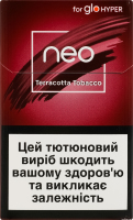 Изделие табакосодержащее для электрического нагревания с фильтром Neo Demi Terracotta tobacco 20шт