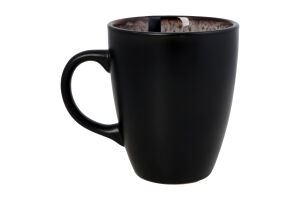 Чашка Bolzano 380мл чорно-коричнева кераміка Ardesтo