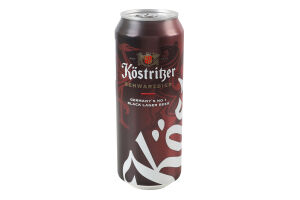 Пиво 0.5л 4.8% темне фільтроване пастеризоване Schwarzbier Köstritzer з/б