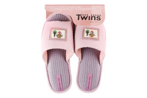 Тапочки открытые домашние женские Twins №7544 40 розовый