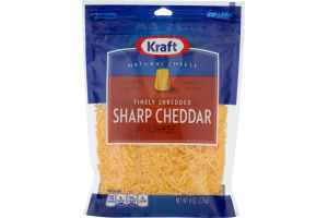 Kraft Natural Cheese Finely Shredded Sharp Cheddar
