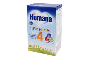 Суміш молочна для дітей від 18міс суха №4 Little heroes Humana к/у 500г