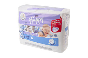 ПОДГУЗНИКИ БЕЛЛА BABY HAPPY MIDI 32ШТ 5-9КГ