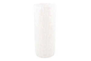 Ваза Абстракція біле скло 11,5*30см