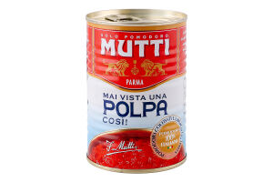 Томаты тонко нарезанные пастеризованные Polpa Mutti ж/б 400г