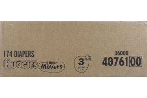 Huggies Little Movers Diapers Size 3 - 174 CT