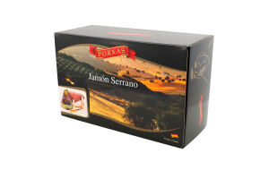 Хамон-міні Serrano с/в 9-11місяців 1кг подарункова упаковка Porxas