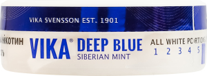 Порції нікотиновмісні з підсолоджувачами Vika Deep blue Siberian mint 20шт