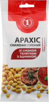 Арахіс смажений солоний зі смаком телятини з аджикою ТМ "1" м/у 80г