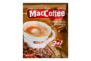 Напиток кофейный растворимый с ароматом карамели 3в1 MacCoffee м/у 18г