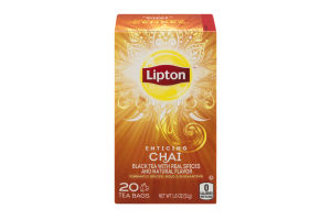 Lipton Enticing Chai Tea Bags - 20 CT
