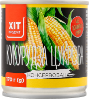 Кукурудза цукрова консервована 170г ж/б Хіт Продукт