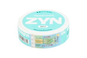Подушечки никотиносодержащие 6мг ZYN Mini Spearmint 15х0.4г
