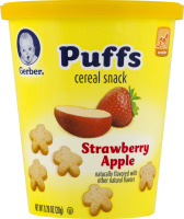 Gerber Puffs Cereal Snack Strawberry Apple