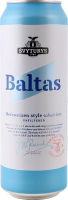 Пиво 568мл 5% светлое пшеничное нефильтрованное пастеризованное Baltas Svyturys ж/б