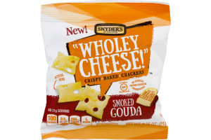 Snyder's Of Hanover "Wholey Cheese!" Crispy Baked Crackers Smoked Gouda