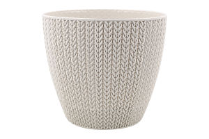 Вазон д/квітів Сумела 2,5л сіро-білий/бежевий Серінова