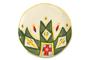 Тарелка d23см Зеленая Пасха Покутська кераміка 1шт