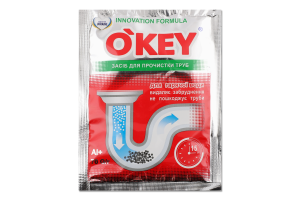 Засіб д/прочистки труб д/гарячої води гранули 70г О"Кей