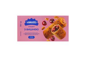 Штрудель заморожений з витяжного тіста філло з вишнею Valesto к/у 350г