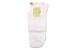 Шкарпетки підл Premier socks Економ руб біл р22-24
