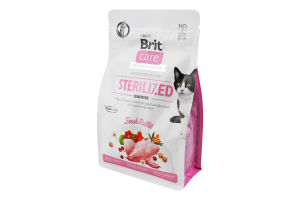 Корм сухой для взрослых котов гипоаллергенный Fresh Rabbit Sterilized Sensitive Care Brit м/у 400г
