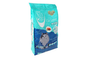 Наполнитель кошачий белый Marseille soap perfumed Super Premium VanCat 10кг
