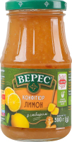 Конфитюр стерилизованный Лимон с имбирем Верес с/б 390г
