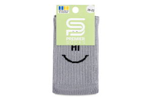 Шкарпетки дит Premier socks Hi-Bye св.сірий р20-22