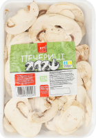 Грибы шампиньоны свежие резаные Хіт продукт лоток 250г