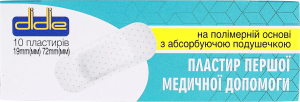 Пластир Didie на полімерній основі 19х72 10 шт